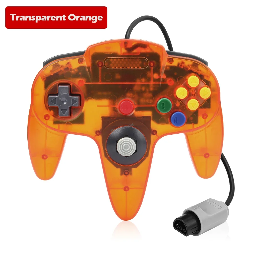 8 kleuren bedrade gamepad voor N64 console Joypad-bediening voor N64 klassieke joystick retro gameconsole gamepadaccessoires