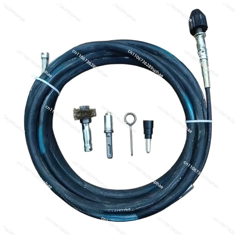 Upgraded Electric Drill Sewer Dredging Tool – High-Pressure Flexible Pipe for Oil Stain & Hard Object Clogs