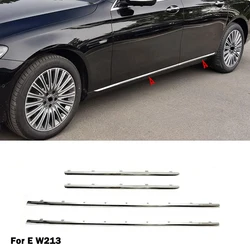 For Mercedes Benz E Class W213 E200 Car Side Skirts Door Chrome Chromium Trim A2136980162 A2136980262 A2136980562 A2136980662