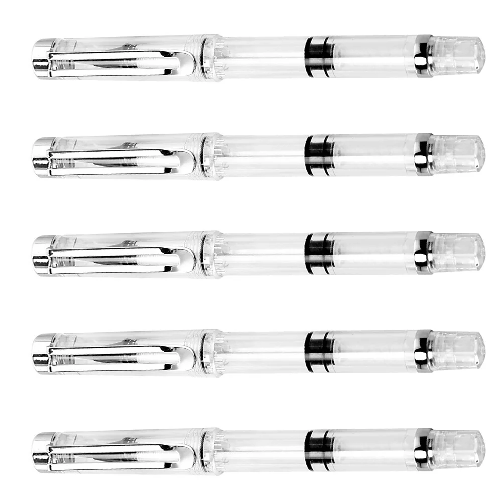 

5 Pcs Calligraphy Soft Pen Pens Aesthetic Fillable Color Brush Refillable Watercolor Twist