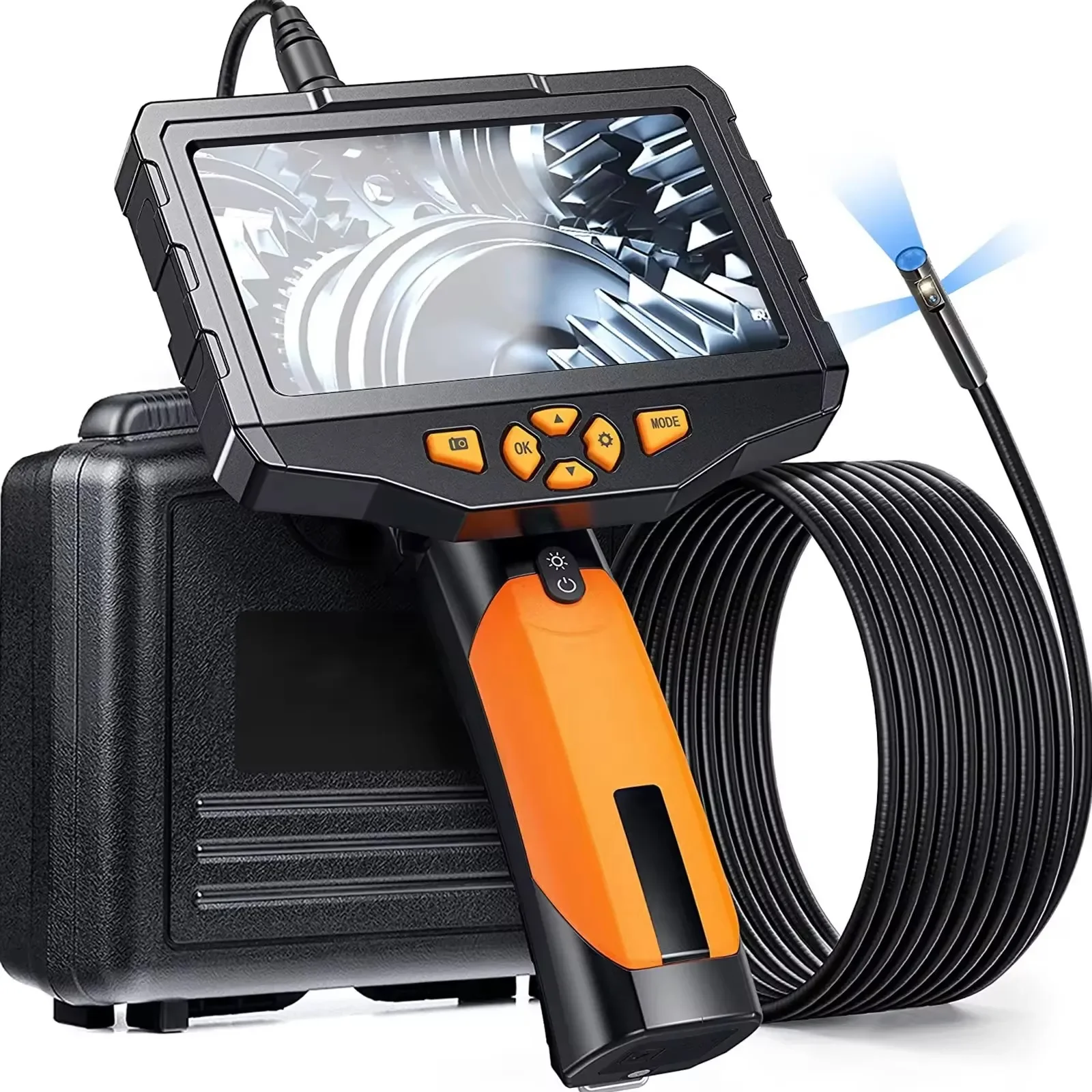 NTS300 32GB Card Portable Endoscope  8mm Triple Lens 5.0