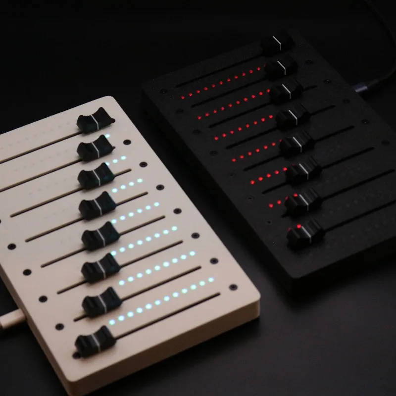 Control Unit EM-VU8 8-Track MIDI Fader Console Equipped with VU Signal Displays