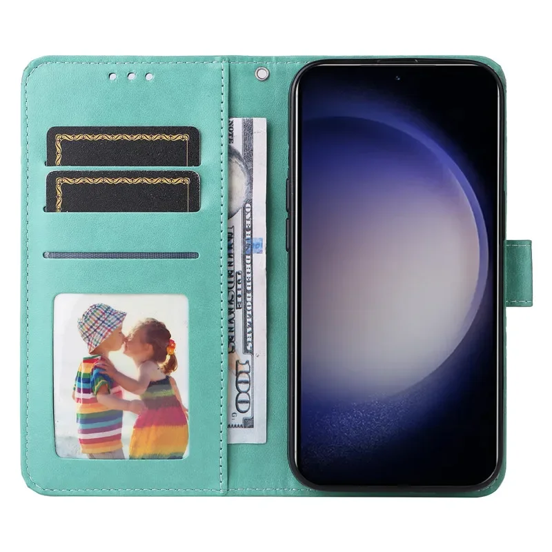 Luxe 3D Zon Bloem Portemonnee Flip Case Voor Samsung Galaxy A36 A56 A26 5G A16 4G A06 A165F Schokbestendig PU + TPU Lederen Telefoon Cover