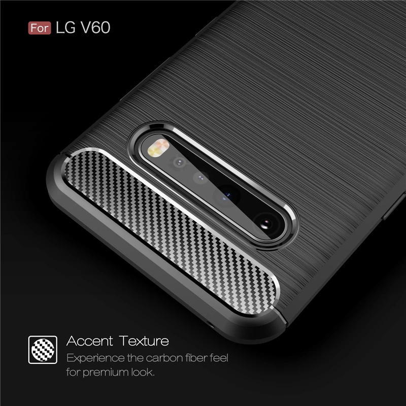 For Cover LG V60 ThinQ 5G Case For LG V60 ThinQ 5G Anti-knock Rugged Armor Cover Silicone Phone Bumper Case For LG V60 ThinQ 5G