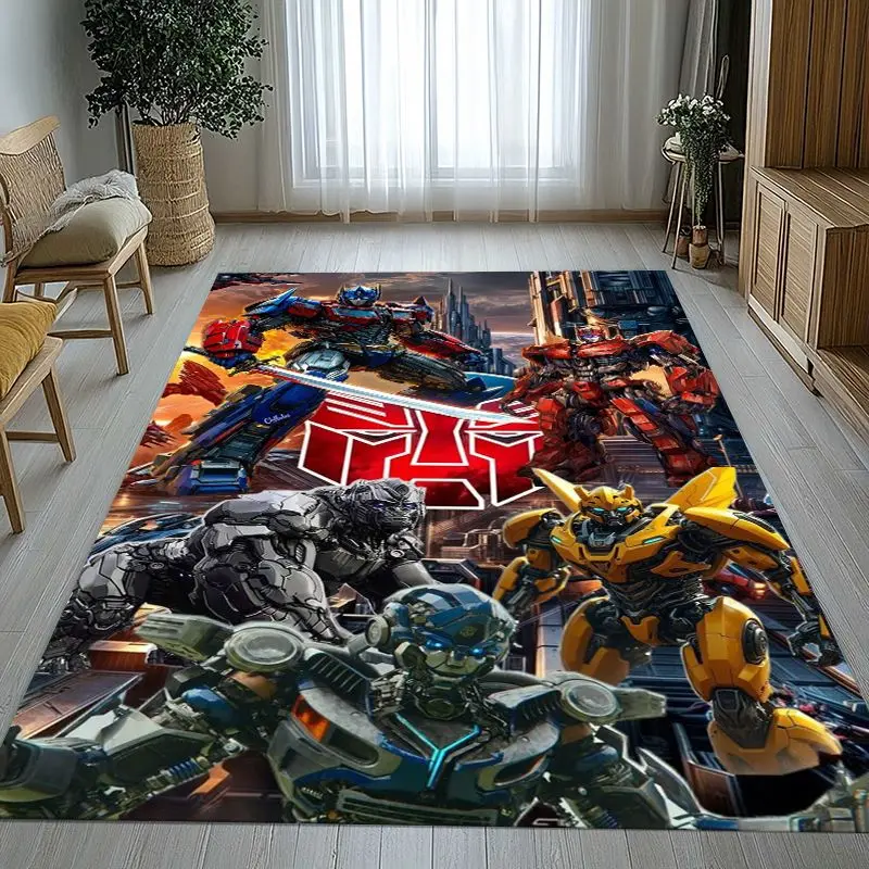 Autobots Transformers Optimus Prime Soft Non-Slip Large Area Rug for Living Room,Bedroom Playroom Carpet Mat for Sofa,Home Decor