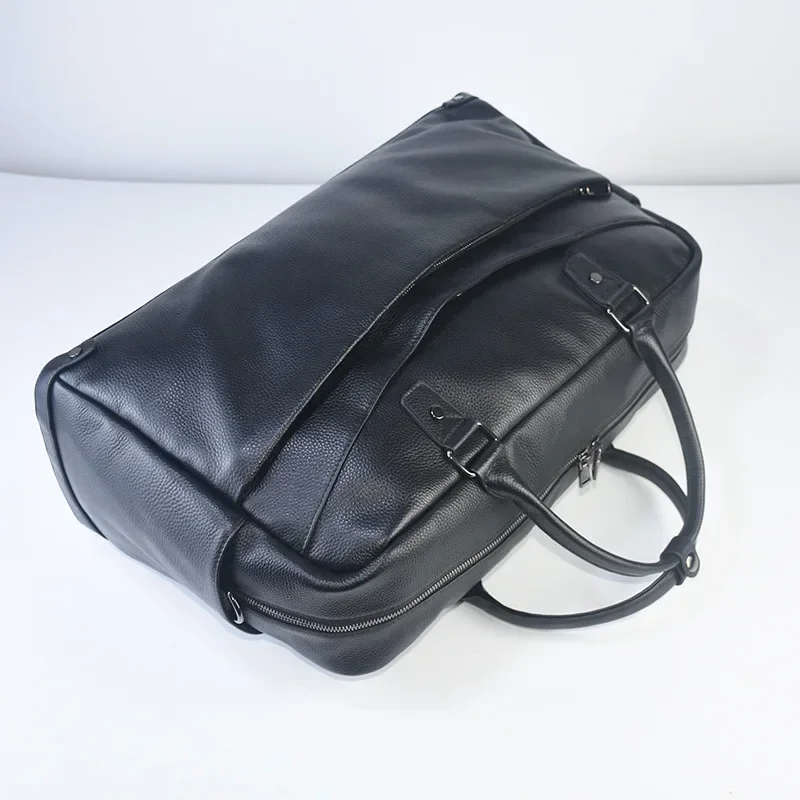 2027 New Fashion Cow Genuine Leather Travel Bags Handbags Men Shoulder Bag Men's Large Messenger Luggage Laptop Bags