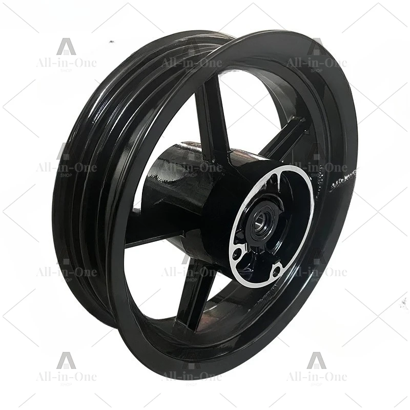 Off-road motorcycle 12-inch aluminum alloy bright black wheels front 2.75X12 rear 3.50x12-inch integral wheel plate wheel