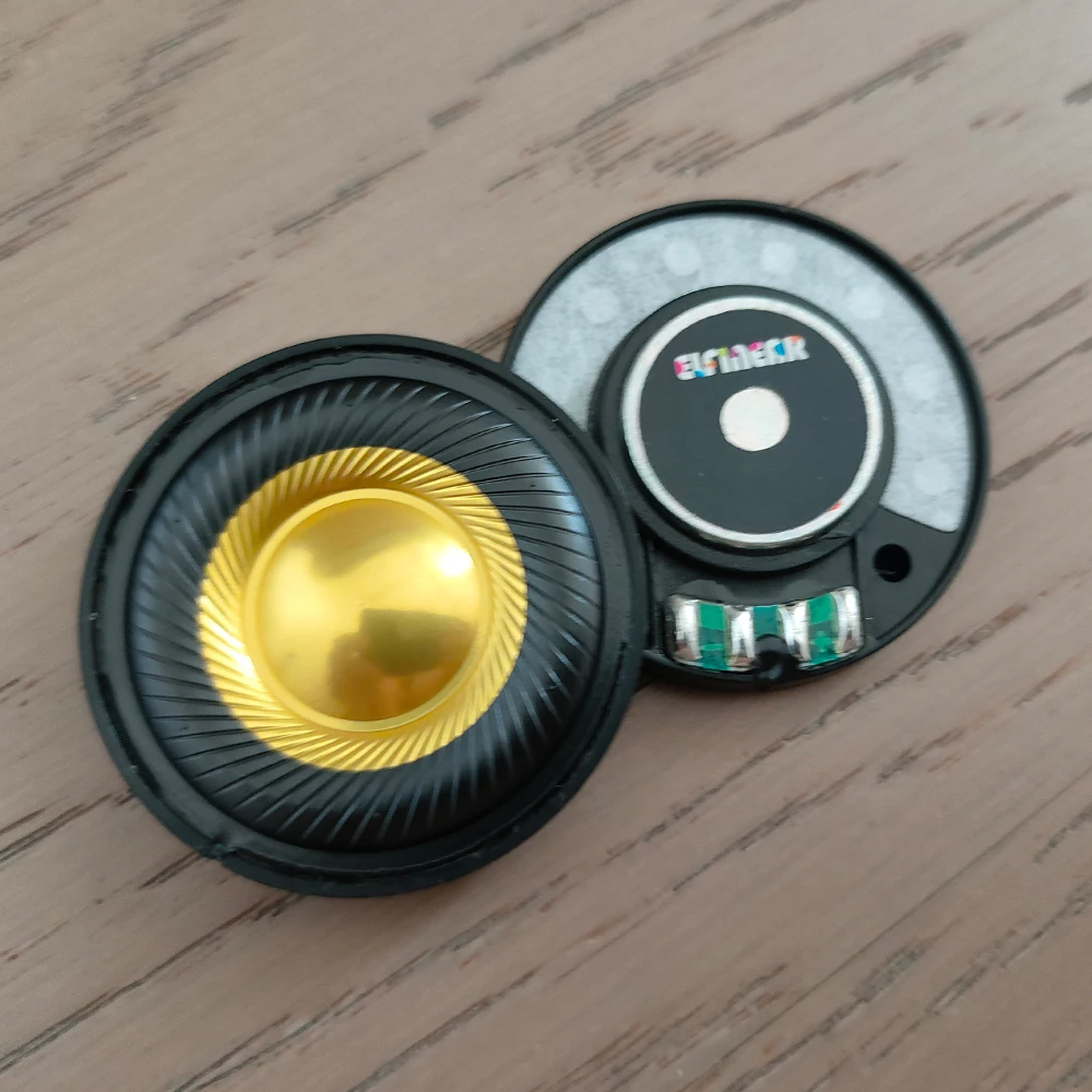 

ELFINEAR CarbonGild 40, 1 пара, 40 мм, позолоченный купольный драйвер для наушников из углеродного волокна, варианты 32 Ом/300 Ом