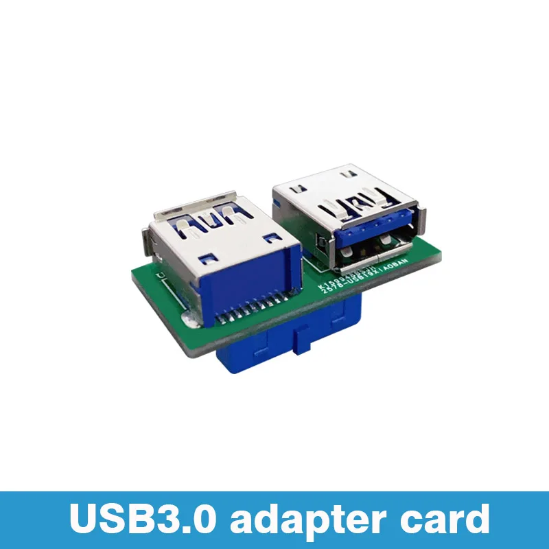 Motherboard 19-Pin USB3.0 Adapter Card 19pin USB Adapter Card Nas Built-in Boot USB Flash Disk Adapter