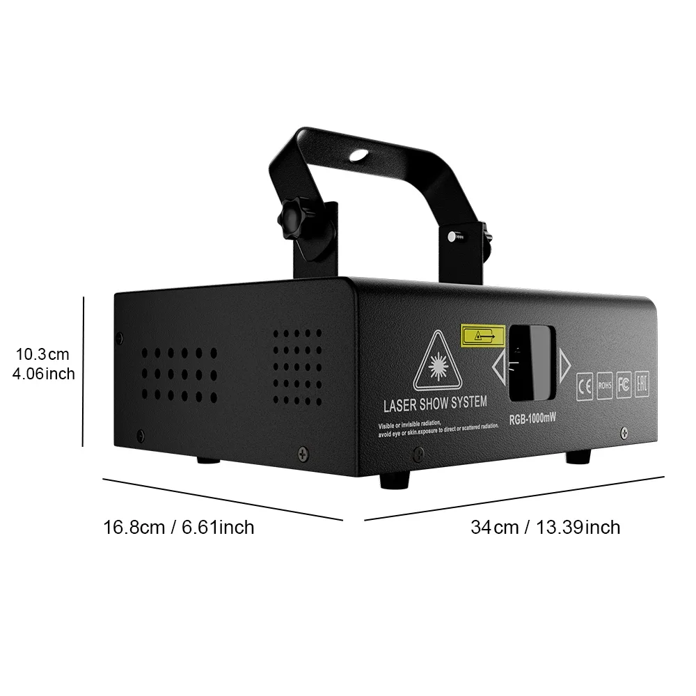 APP Control New 1000mW RGB Full Color Scan Light Multiple Effects For DJ Disco Wedding Church Party Animation Scanner Lighting