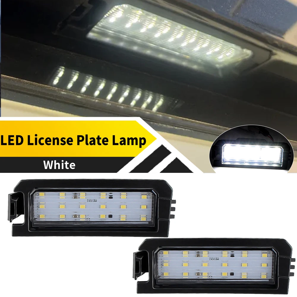 

2 шт. для Kia K5 2021+ Rio 2018-2023 Niro 2017-2022 Cadenza 2017-2020 светодиодные задние фонари номерного знака белая светодиодная лампа задний фонарь 12 В