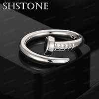 925 Sterling Silver Opening Screw Rings Men Fashion Trend Jewelry For Women Wedding Party Birthday Gift Accessories