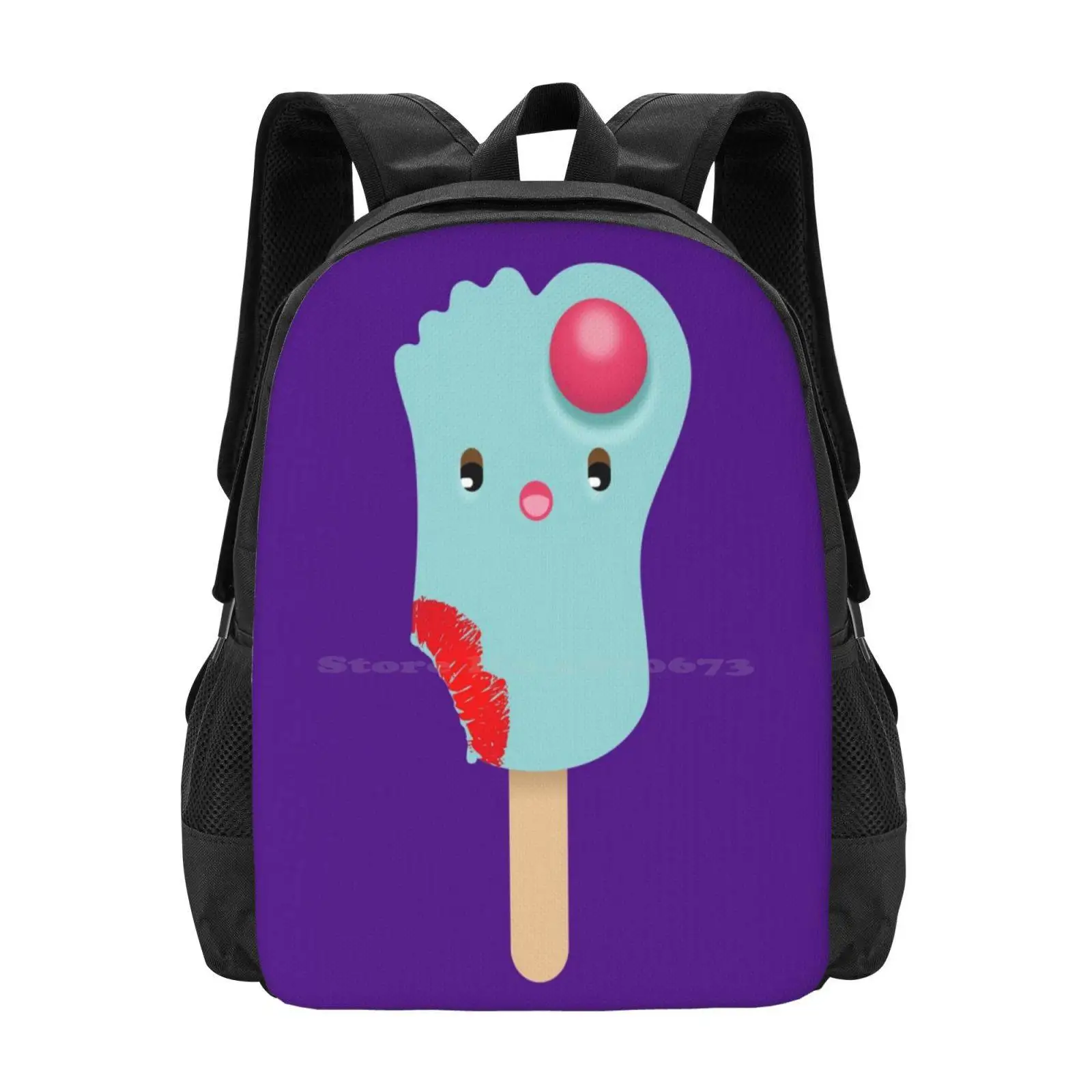 

Kawaii Froze Toes-Bitten 3d Print Design Backpack Student Bag Frozetoes Toez Icrecream Iceblock Candy Cute Kawaii