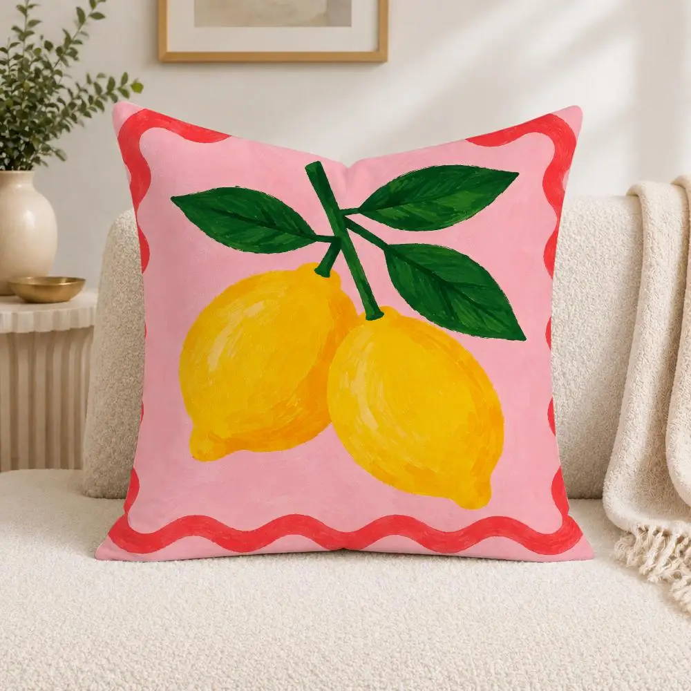 Dopamine Coastal Cushion Cover Square Decorative Sofa Pillow Case Bedroom Living Room Home Decor Gift