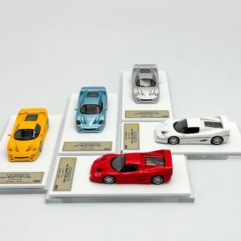 المخزون 1: 64F50 نموذج سيارة من الراتنج المحاكاة ذو الإصدار المحدود، لعبة للمراهقين، قابلة للجمع، والكبار للعب مع