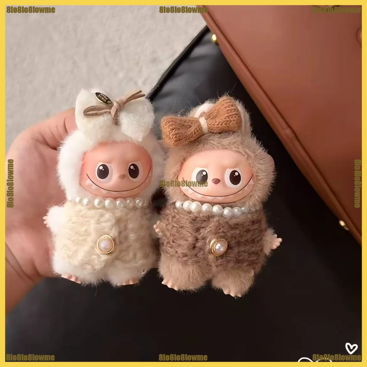 

Для Labubu 4,0 одежда изысканная простота осень-зима комплект из 3 предметов мини-плюшевая кукла одежда модные аксессуары для кукол подарок