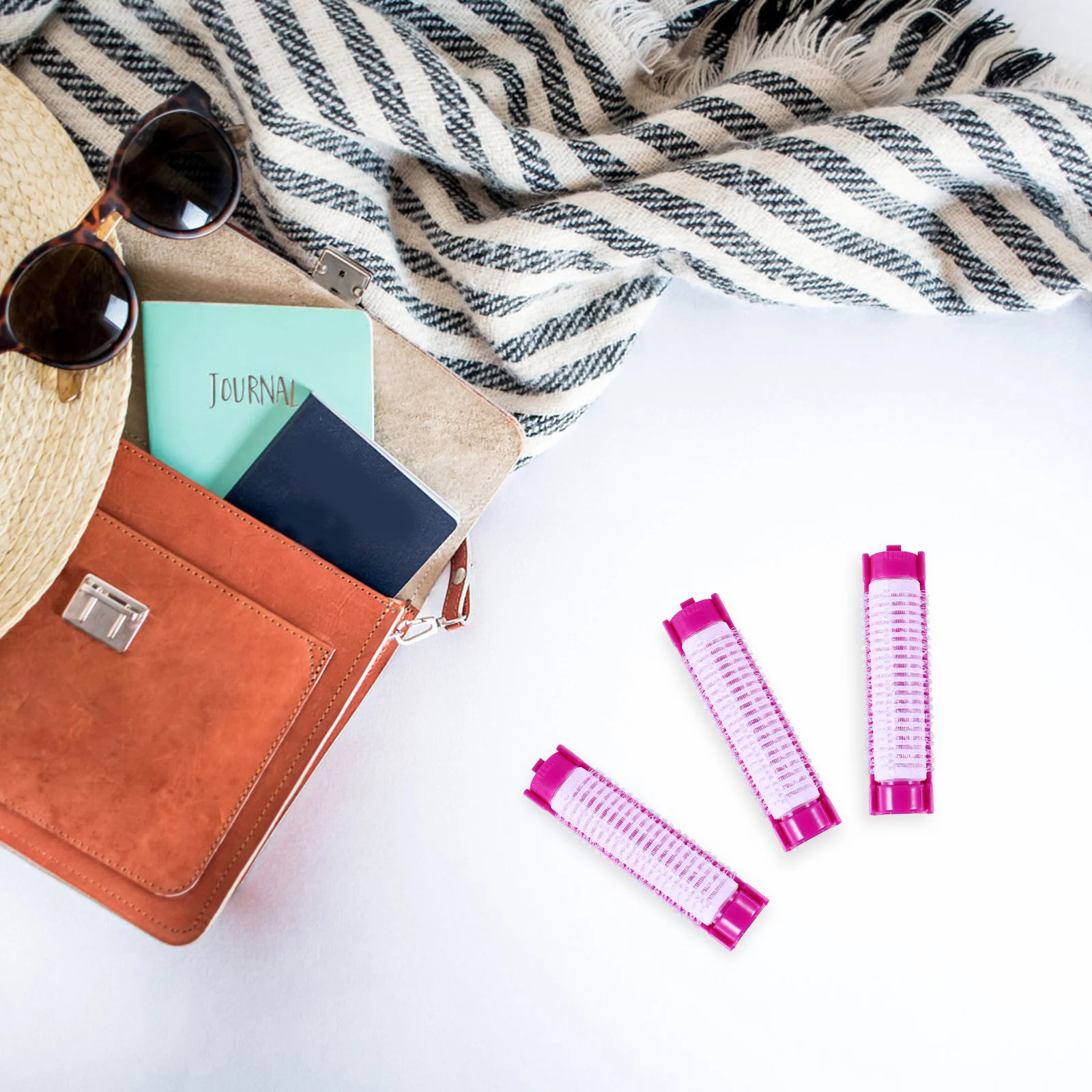 

20 шт. бигуди, простое управление, легкий портативный парикмахерский инструмент для дома и путешествий, бигуди для волос