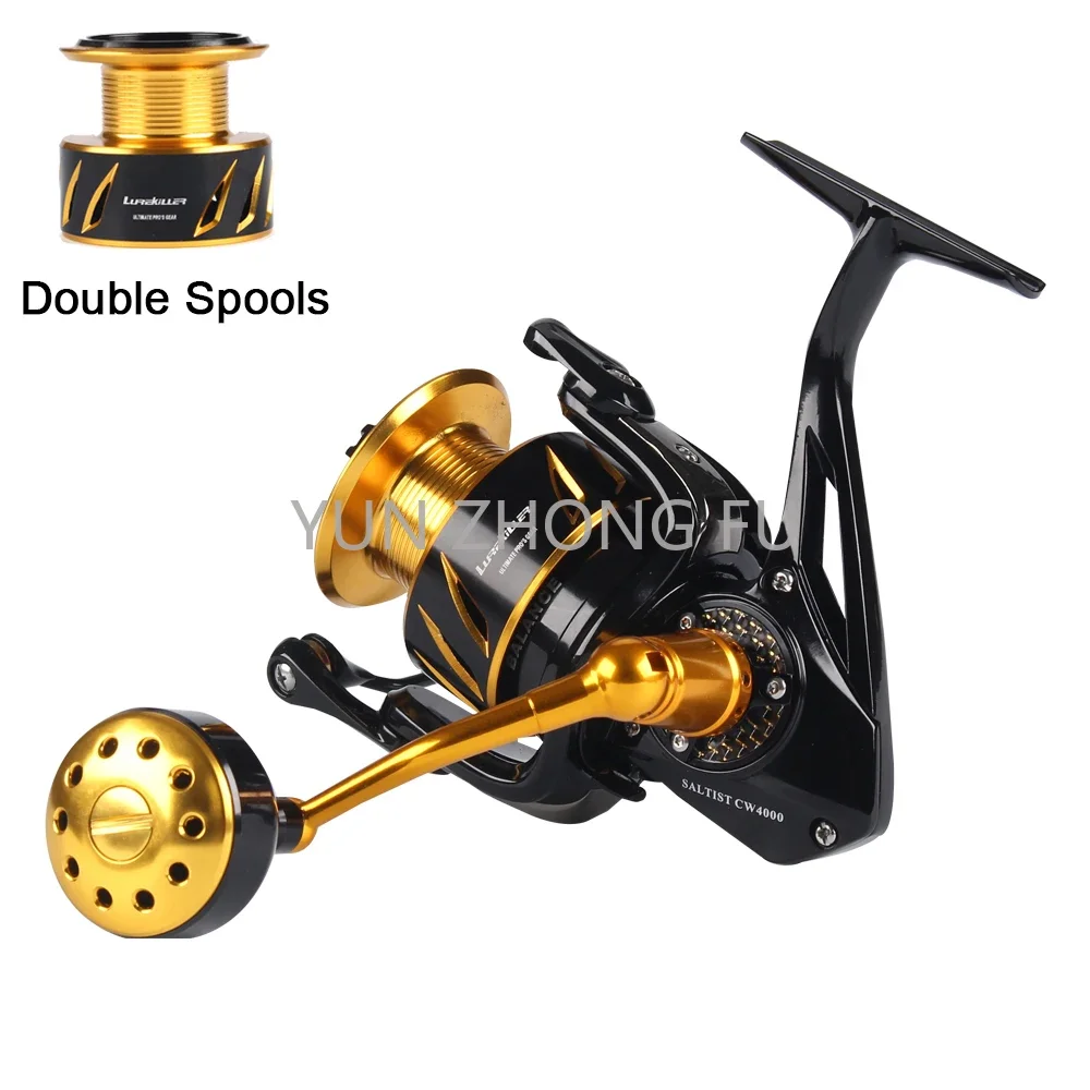 lurekiller Double spools fishing trolling reel oem metal spinning reel