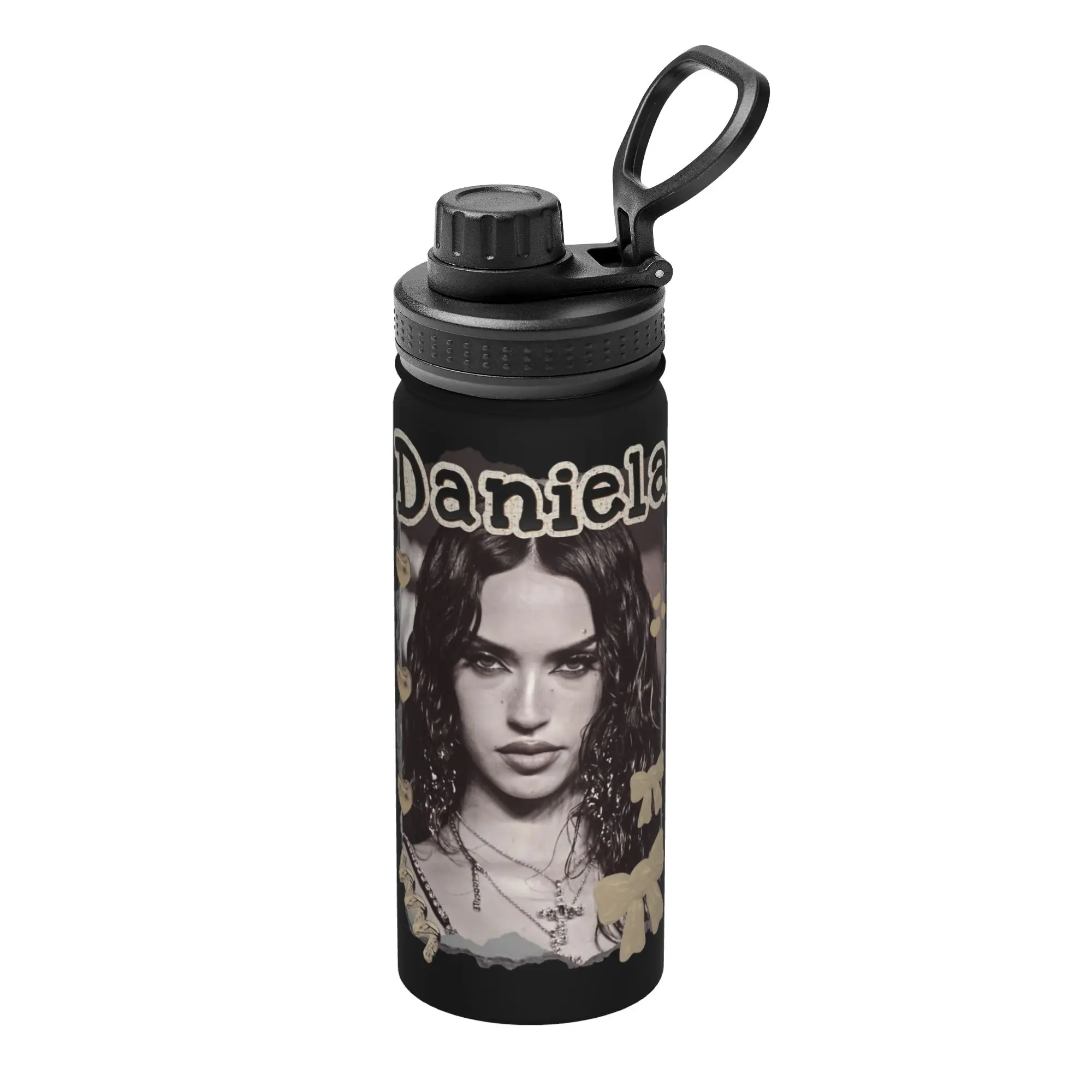 Daniela Katseyes Kpop Girl Group 18OZ Sports Insulated Kettle  Thermal Cup Vacuum Flask Car Mugs 18OZ