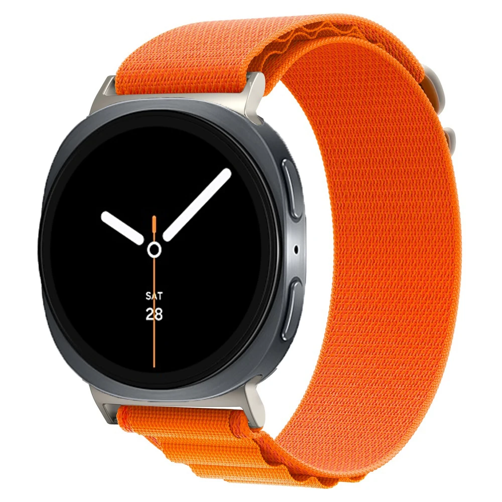 Alpine Nylonarmband für Samsung Galaxy Watch 8 44 mm 40 mm Sportarmband Armband für Galaxy Watch 8 Classic 46 mm No Gap Correa