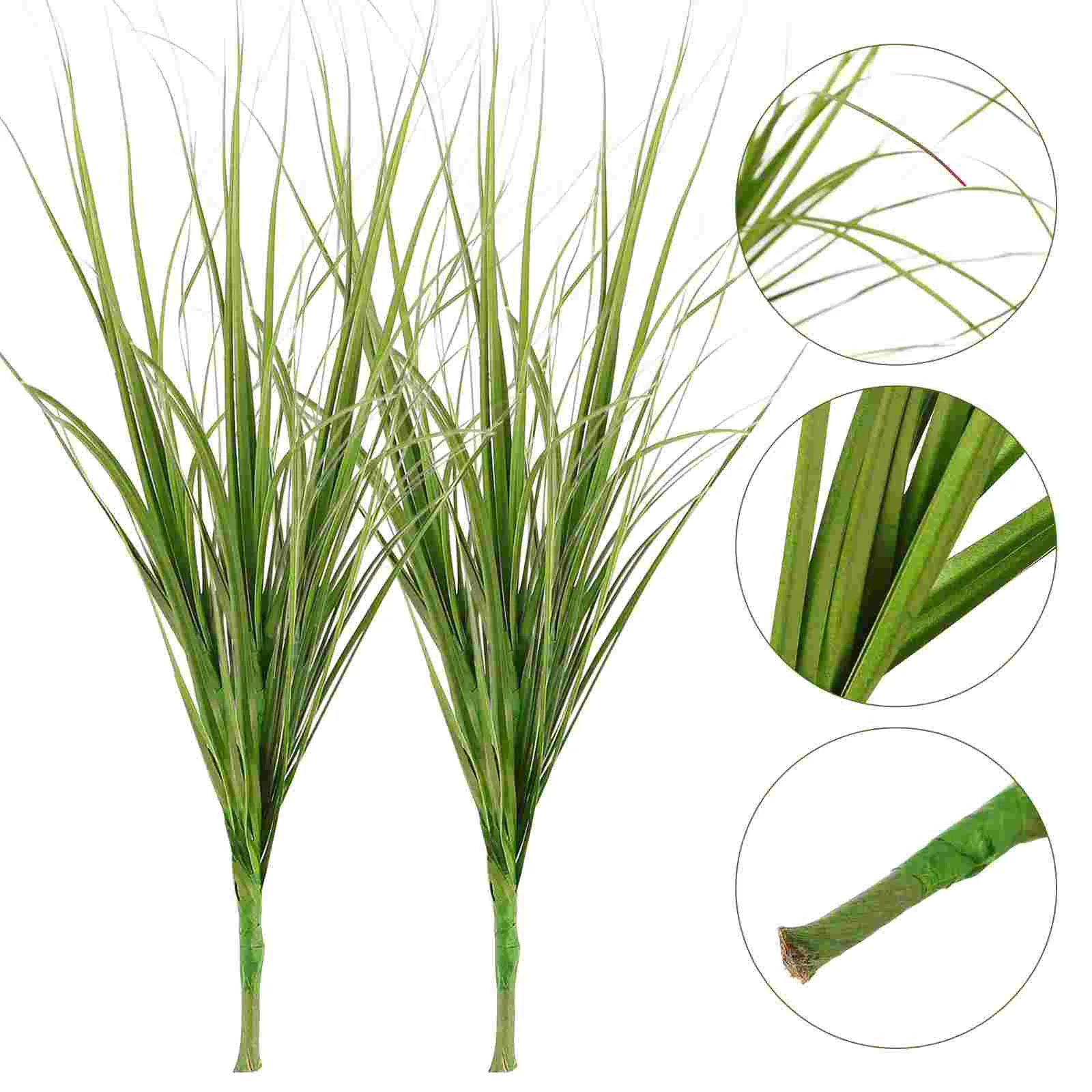 12 Pcs Tall Grass Artificial Shrub Plants Outdoor Decor Imitation Adornment Plastic Simulated Prop