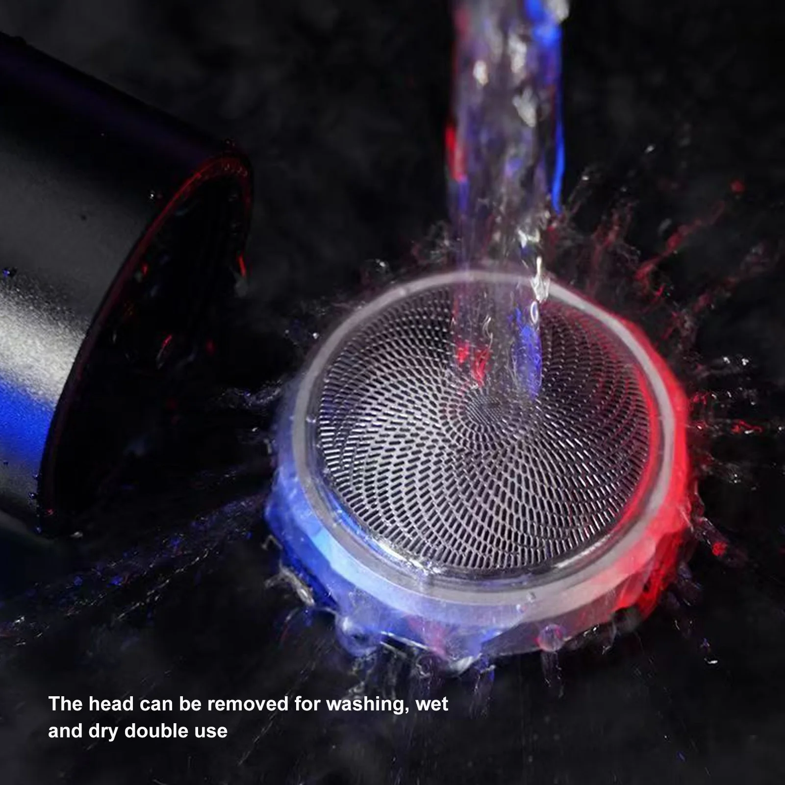 Peluquin de barba Digital IP7X, resistente al agua, batería de 500mAh, fácil de limpiar, recortador de barba eléctrico recargable por USB, 65000RPM para ducha