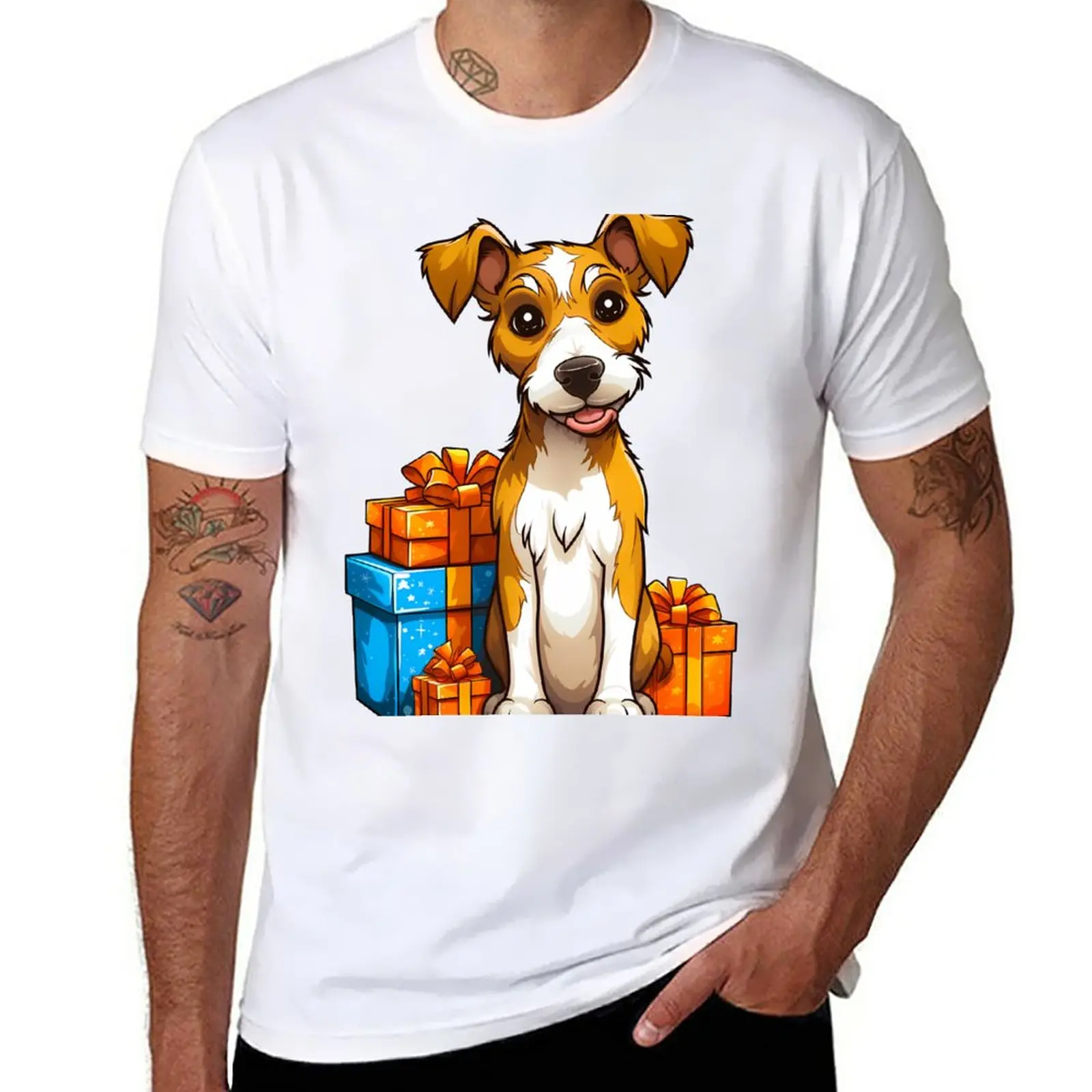 

Christmas Gifts and Smooth Fox Terrier #1 T-Shirt Oversized t-shirt funny t shirt t shirts for men cotton