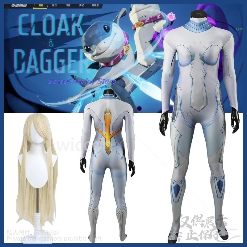 

Anime Cosplay Anime Game Rivals Cosplay Dagger Fantasia Costume Sexy Jumpsuit Bodysuit Halloween Carnival Party Outfits Wigs Cos