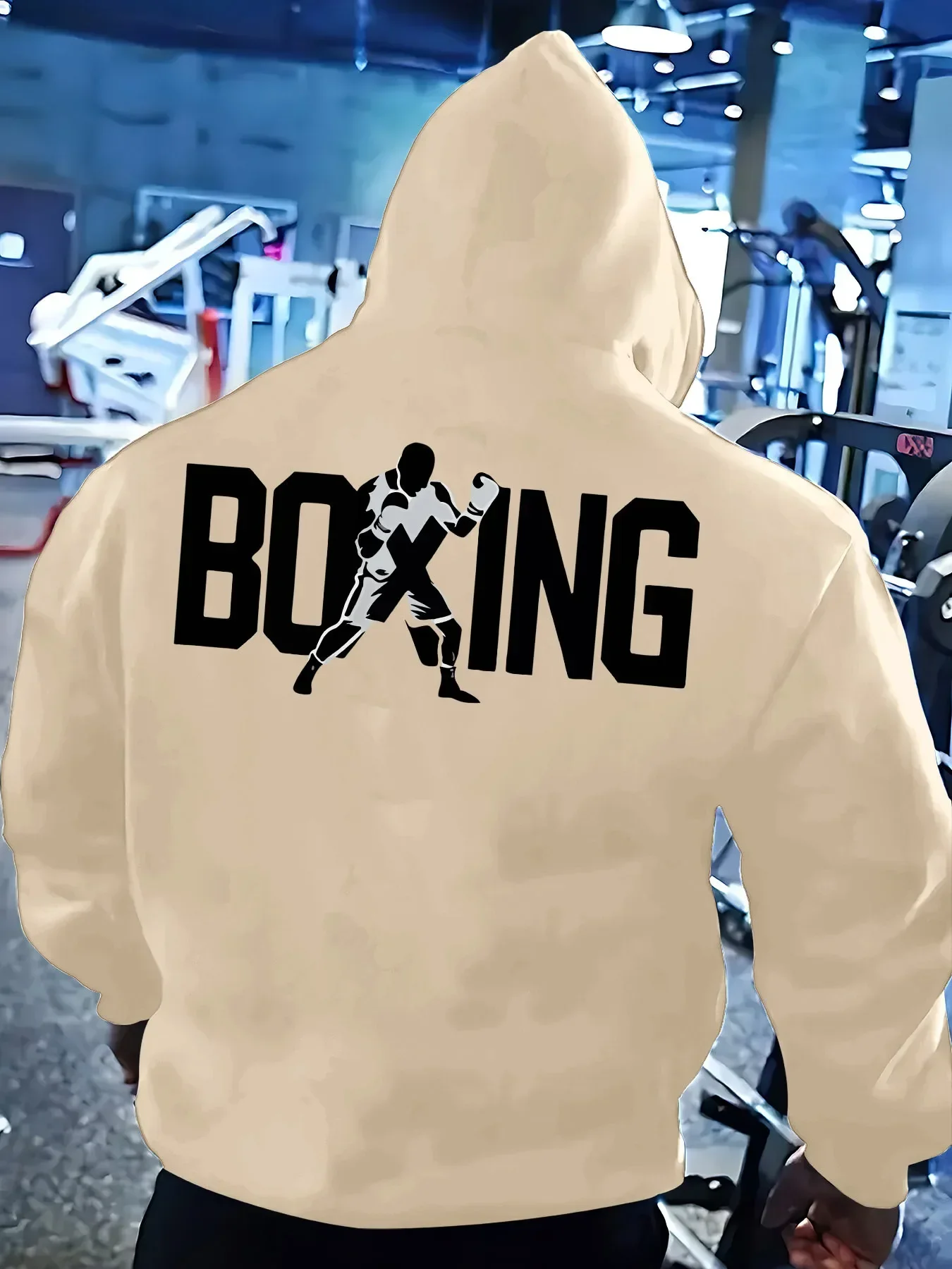 Boxing Hoodie Unisex Boxer Fight Fighter GymFitness Workout Training MMA Warrior Combat Sport Trendy Oversized Sport Sweatshirts