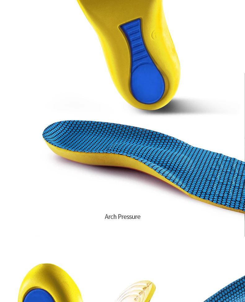 Fußgewölbe-Stütze, Sport-Einlegesohlen für Herren und Damen, orthopädische Einlegesohlen, stoßdämpfende und rutschfeste Schuhpolster, 2 Stück/4 Stück. – Detail 12
