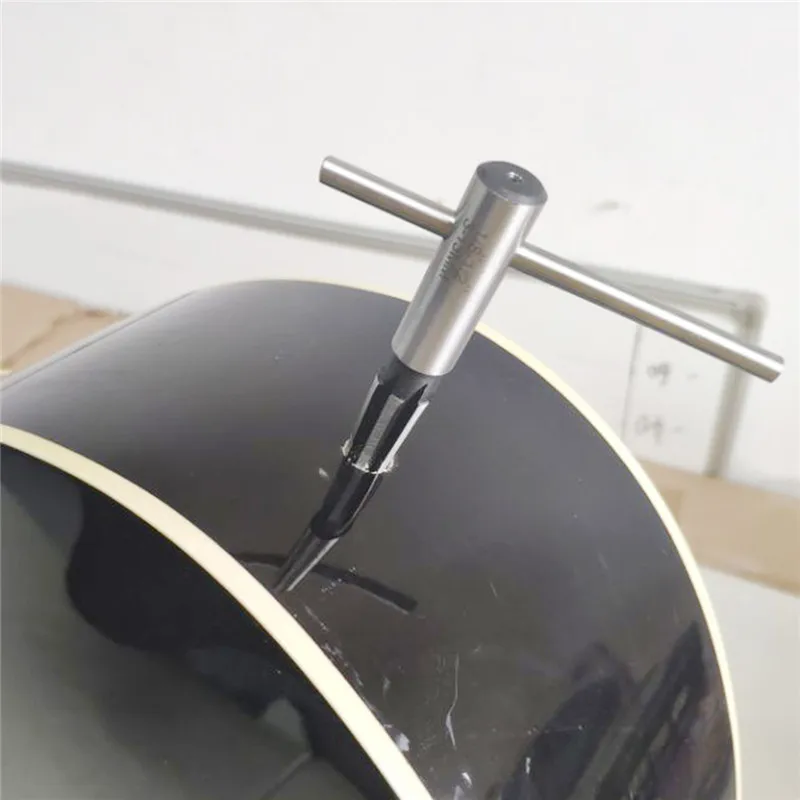 Guitar Neck Tuning Peg Hole Reamer, Pickup & Endpin Hole Enlarging Drill Bit, Multi-Size Luthier Repair Tool Set