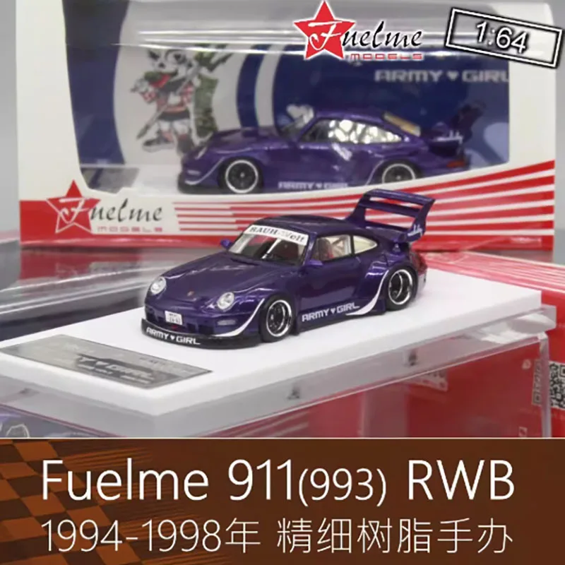 FuelMe 1:64 RWB 400R/993 911 ARMY GIRL Resin Car Model