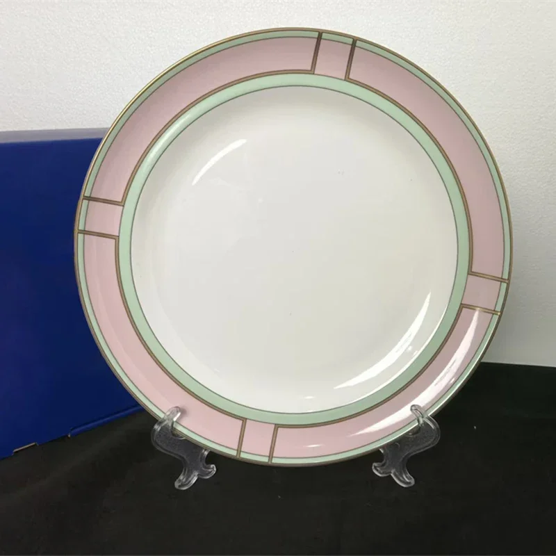 Macaron Colored Ceramic Dinner Plates High-end Elegant 8/10.5inch Western Plates 9inch Household Salah Plates Pastry Plate