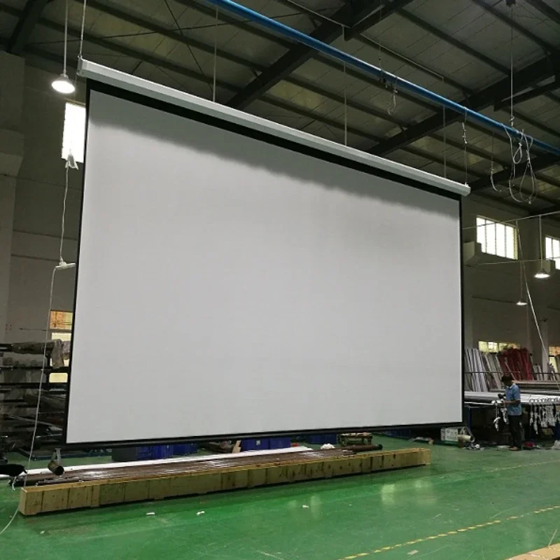 Cinema screen projection for cinema projector motorized big size proejction screen