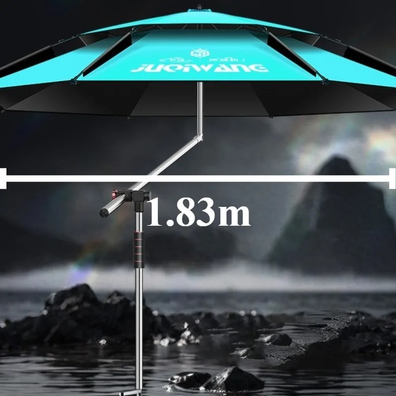 

Outdoor Windproof Fishing Umbrella Thickened Portable Sunshade Fishing Umbrella Foldable Lightweight Rainproof Fish Umbrellas
