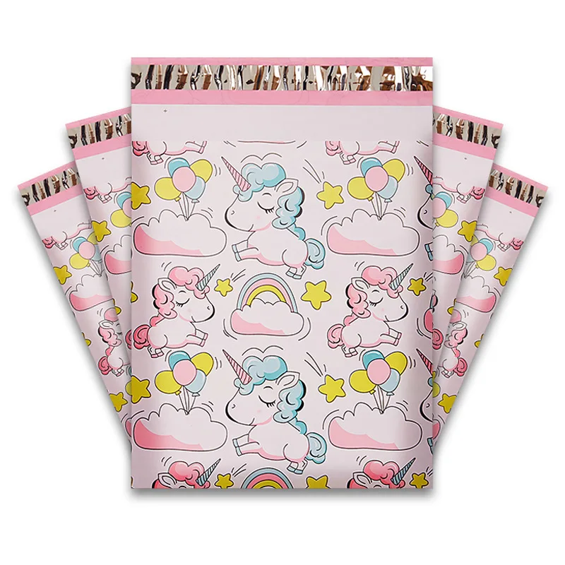 20x30cm/26x33cm Courier Bag Cute Unicorn Express Bag Festival Gift Packaging Bags Waterproof Shipping Mailbag Self Seal Envelope