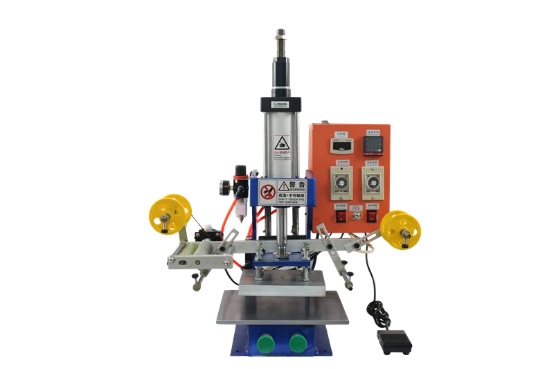 

Digital Count Controlled Pneumatic Logo Heat Imprint Machine with Double Rail Heating System and Auto Feed Worktable