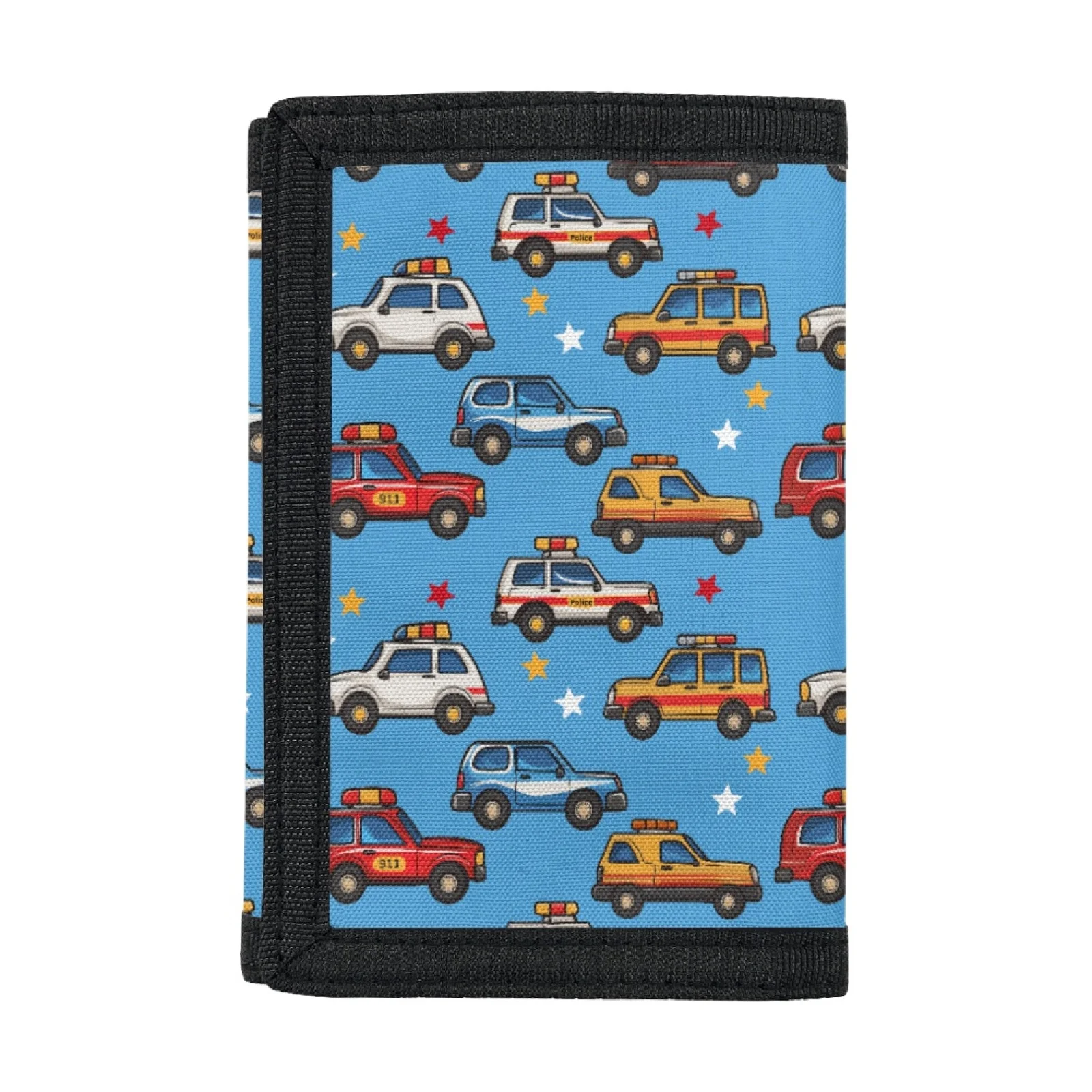 Cartoon Car Wallets Slim Wallet Trifold Sports Outdoor Tri-Fold Wallets Travel Coin Purse Card Holder Money Bag Gifts For Boys