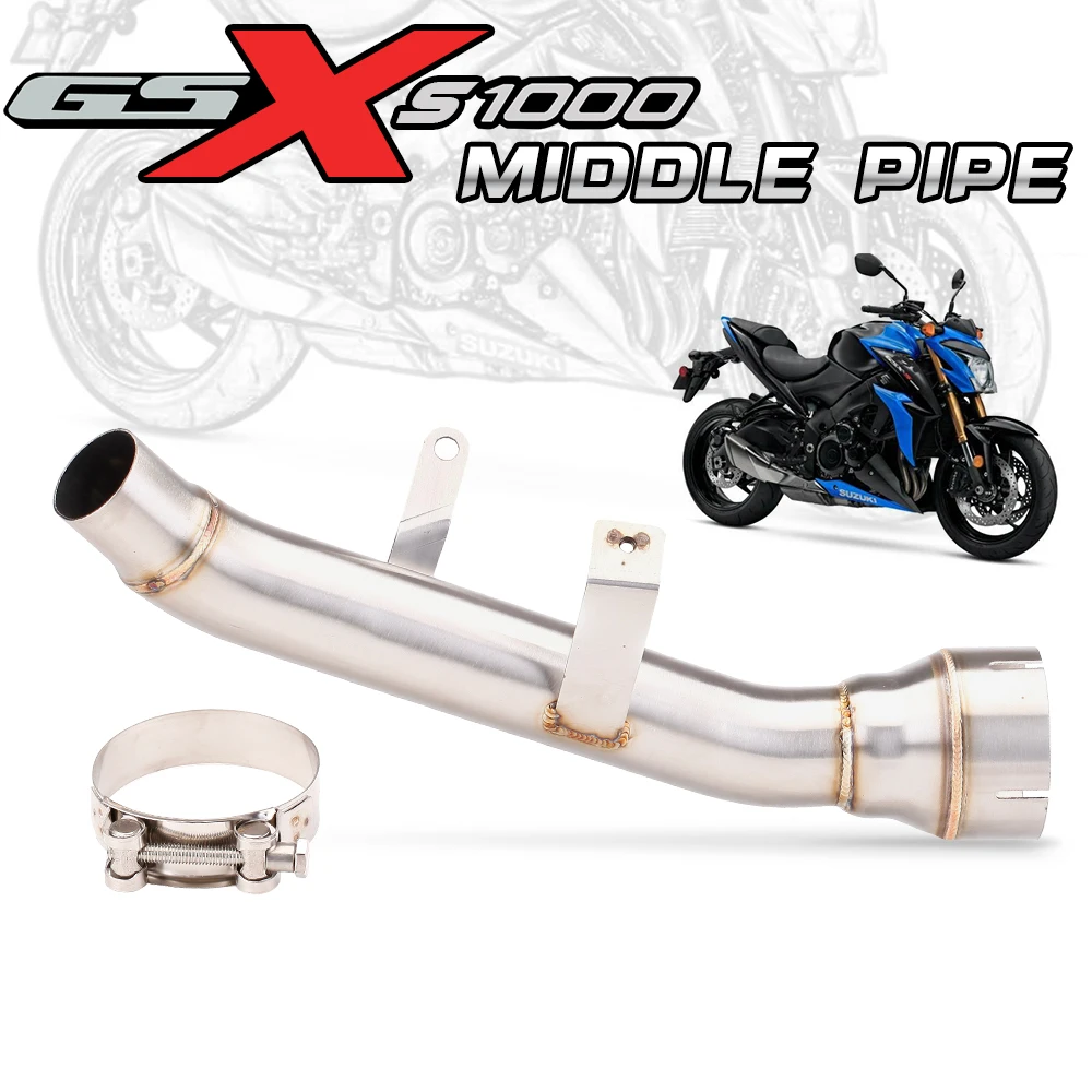 Modified connection pipe Stainless Steel Motorcycle Exhaust Center Section Connecting Pipe For GSX-S1000