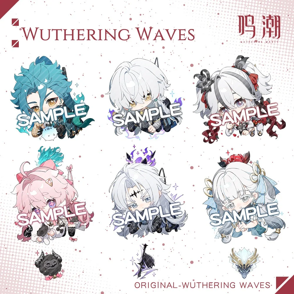 Llavero Wuthering Waves, colgante de Anime de dibujos animados, llavero de mochila, regalo de joyería, Changli, XiangLiYao, Camellya, Scar, Geshulin, nuevo