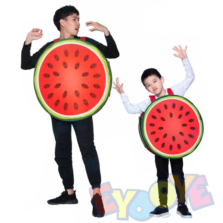 

Halloween Fruit Party Watermelon Men and Women Cosplay Role Performance Costumes
