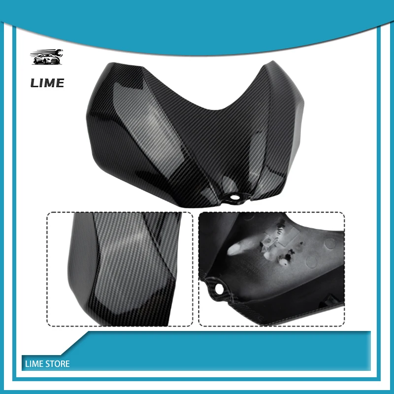 Cover Fairing Gas Tank 2Pcs Car Accessories Carbon Fiber Pattern Replace Install For Suzuki GSXR 600 750 06-07