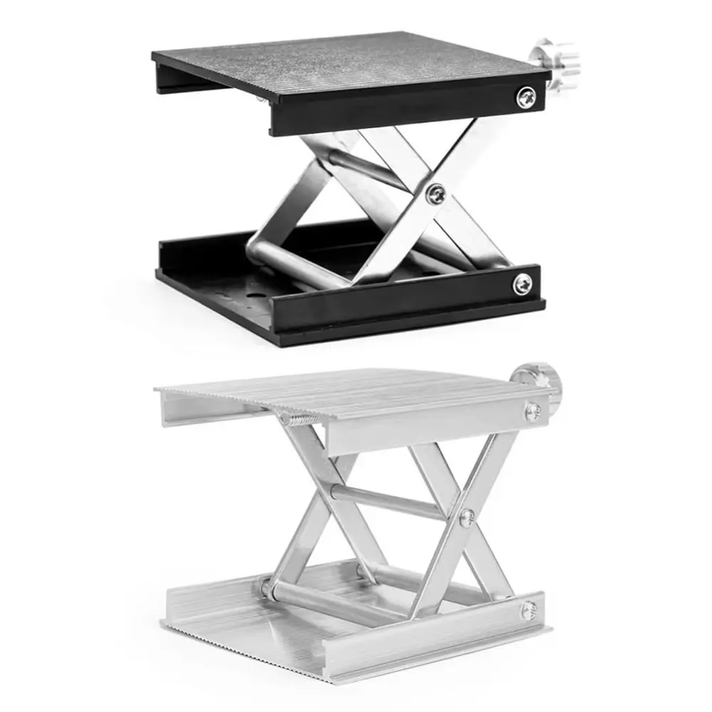 Aluminium Alloy Lift Table Plastic Platform Manual Lifting Stand Lab Plate Carpentry Automatic Leveling Bracket Workbench