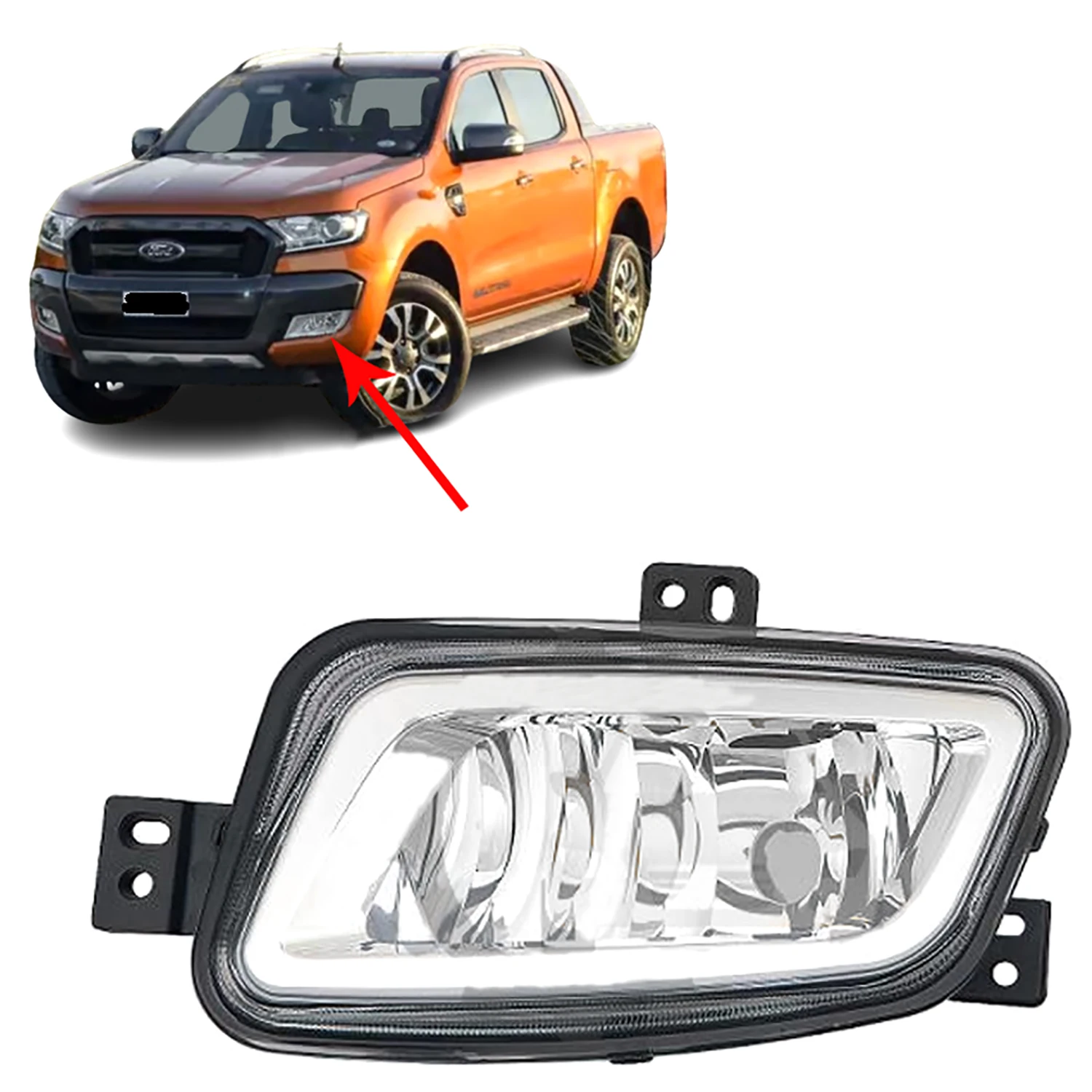 

Front Bumper Fog Light Lamp Left/Right For Ford Everest 2015- Ranger 2016-2019 Territory 2011-EB3Z15201A EB3Z15200A EB3B15A255AB