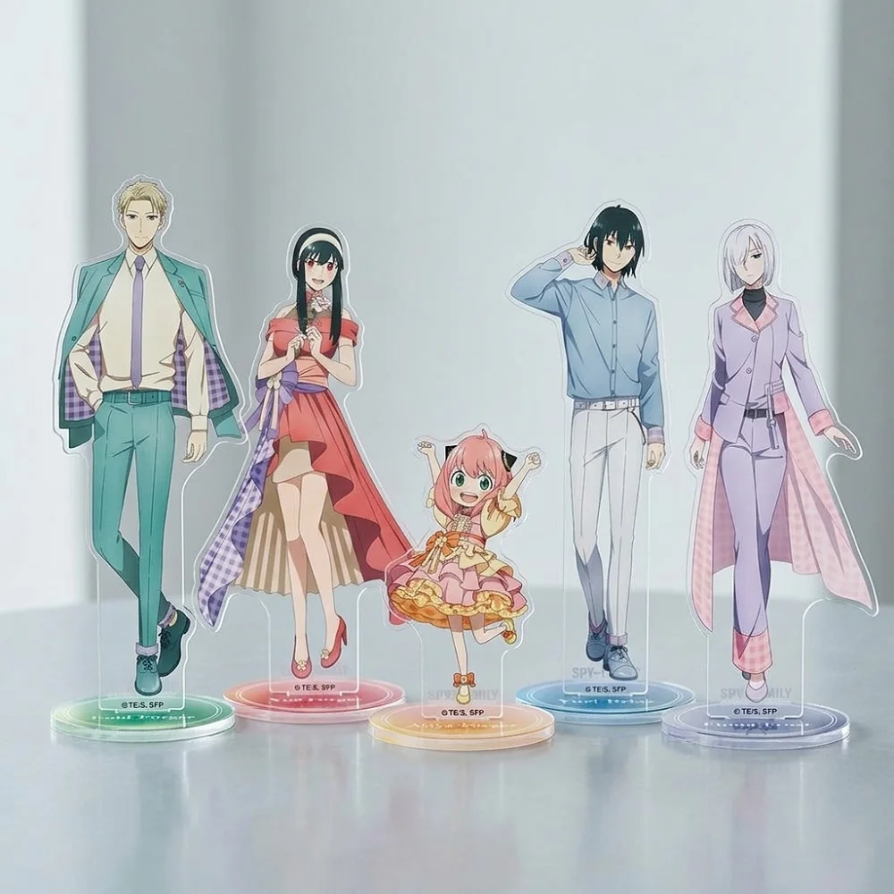 Anime SPYxFAMILY Acrylic Standee Loid Forger Suit Figure Cool Keychain 15cm Desktop Model Plate Christmas Birthday Gift
