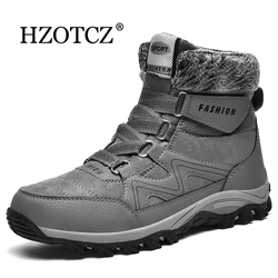 Botas de nieve impermeables para hombre y mujer, zapatos de trabajo, senderismo al aire libre, súper cálidos, 36-48 talla grande, invierno, 2023