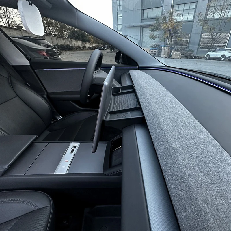 Per Tesla Model 3 Highland 2024 accessori per vassoio Organizer per Console centrale, scatola portaoggetti per cruscotto dietro lo schermo