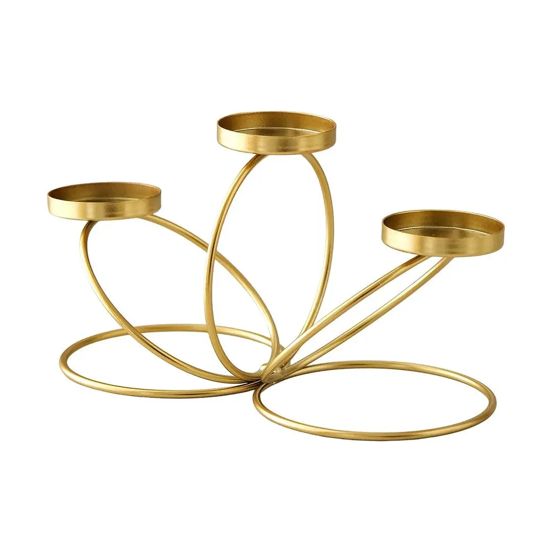 

Simple Dining Table Candlestick Home Candlelight Dinner Props Decoration Light Luxury Candlestick Ornaments Iron Decorations