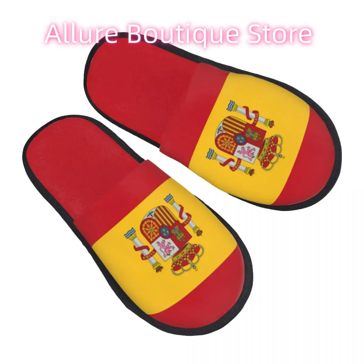 

Мягкие домашние тапочки из пены с эффектом памяти на заказ, женские удобные теплые тапочки с противоскользящей подошвой в испанском патриотическом стиле