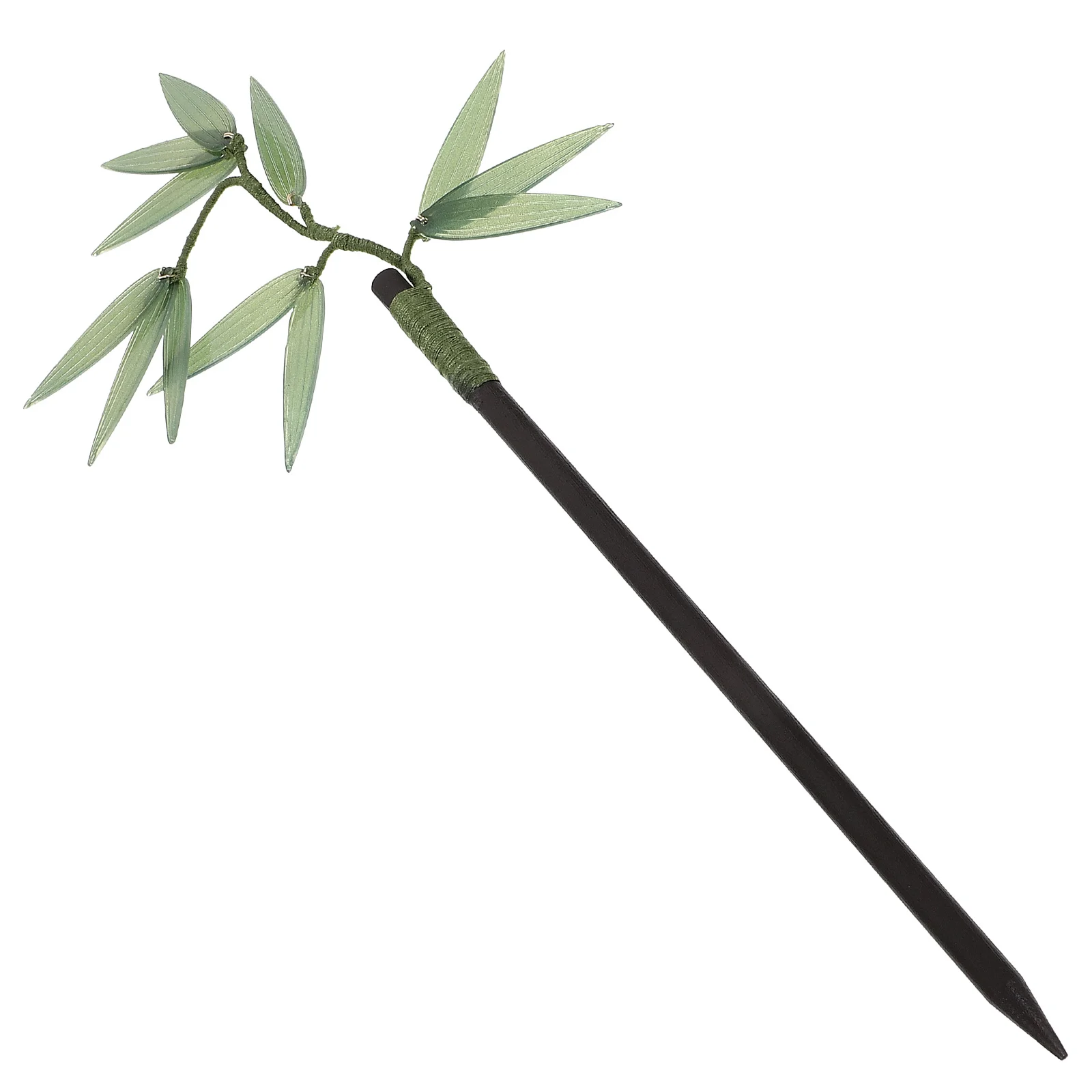 

Traditional Chinese Bamboo Leaf Hair Stick Decorative Hairpin Elegant Updo Hair Piece for Women Bridal Wedding Accessories